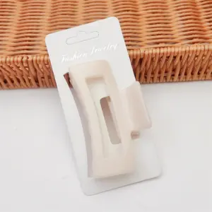 Retail Price Tag Cardboard Hairpins Barrette Small Grab Clip Packaged Hair Claw Display Card For Wedding Girls' Party Fashion
