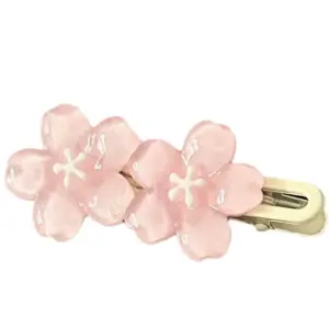 Floral Cherry Blossom Clip Girls Hair Accessory Hair Clip For Wedding Girls Special Occasions